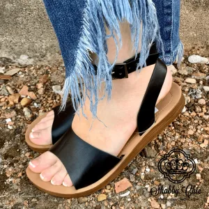 Yara Black Sandals