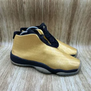 Youth‎ 7Y Women's 8.5 - Nike Air Jordan Future Metallic Gold Sneakers Shoes
