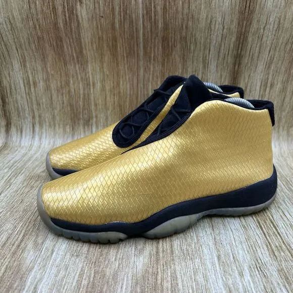 Youth‎ 7Y Women's 8.5 - Nike Air Jordan Future Metallic Gold Sneakers Shoes