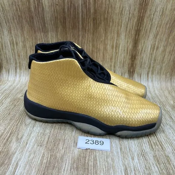 Youth‎ 7Y Women's 8.5 - Nike Air Jordan Future Metallic Gold Sneakers Shoes